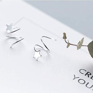 Sterling Silver Star Earrings 